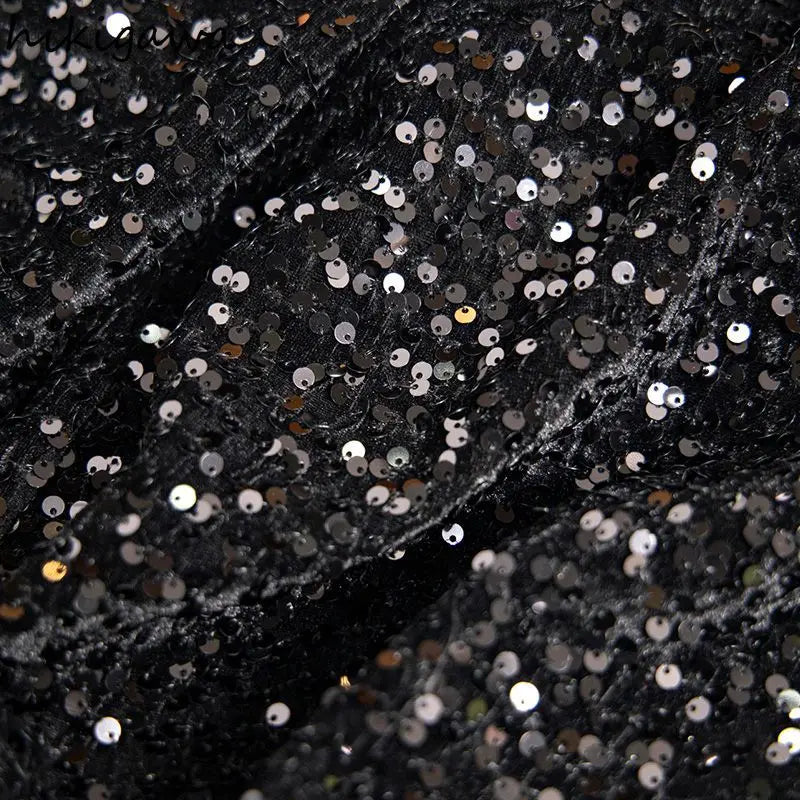 NEW Arrivals UK Size Black Glitter Sequined Bodycon Fishtail Skirt for Women High Waist Tunic  Fashion Y2K Evening Clubwear Party Formal Skirts Ladies Luxury Fashion Apparel Accessories Clothing Supplies