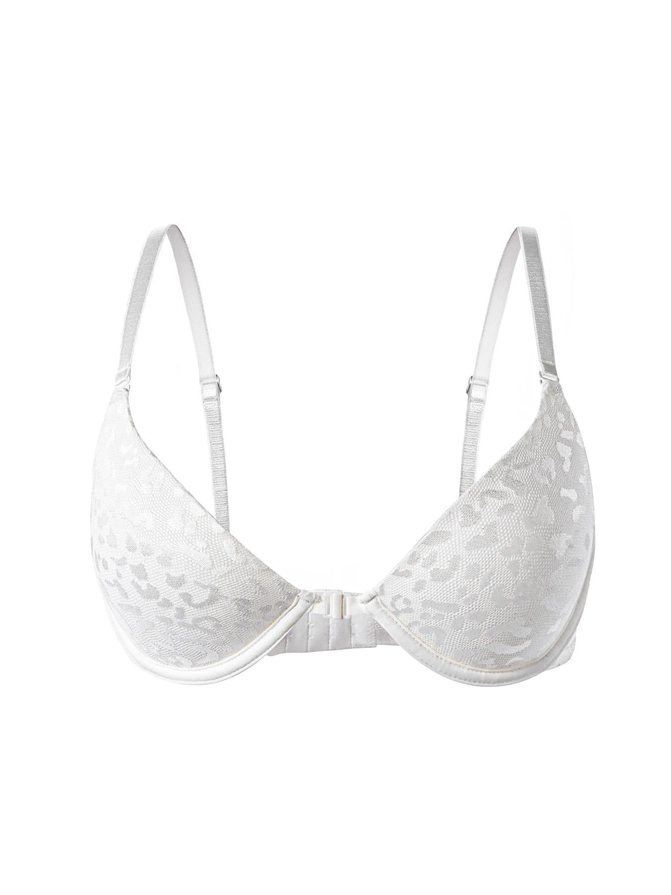 NEW White/Black/Beige Color Women's Sexy Front Closure Push Up Bra Seamless Smooth Bra with Underwire Makes Chest Look Smaller Lingerie Women Underwear