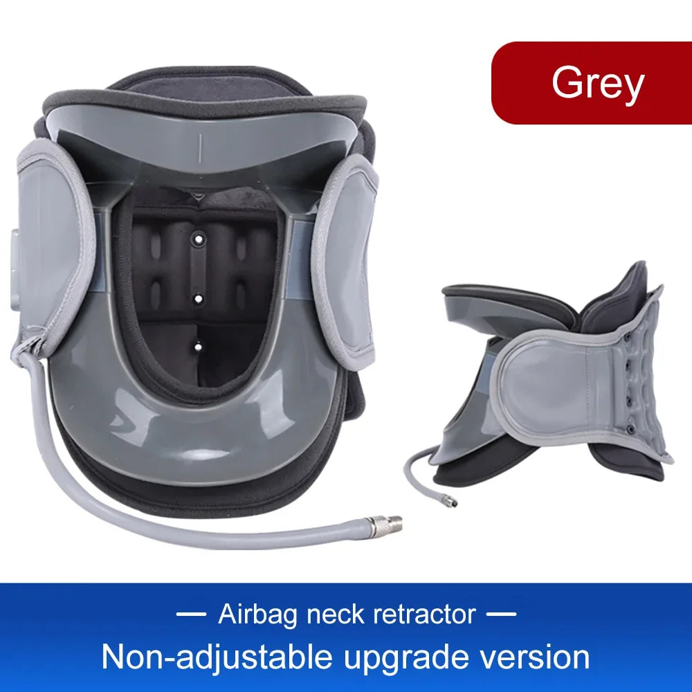 NEW Adjustable Inflatable Cervical Neck Traction Stretcher Collar Stretching Correction Neck Protection Brace Support with Air Pump Health Care Accessories