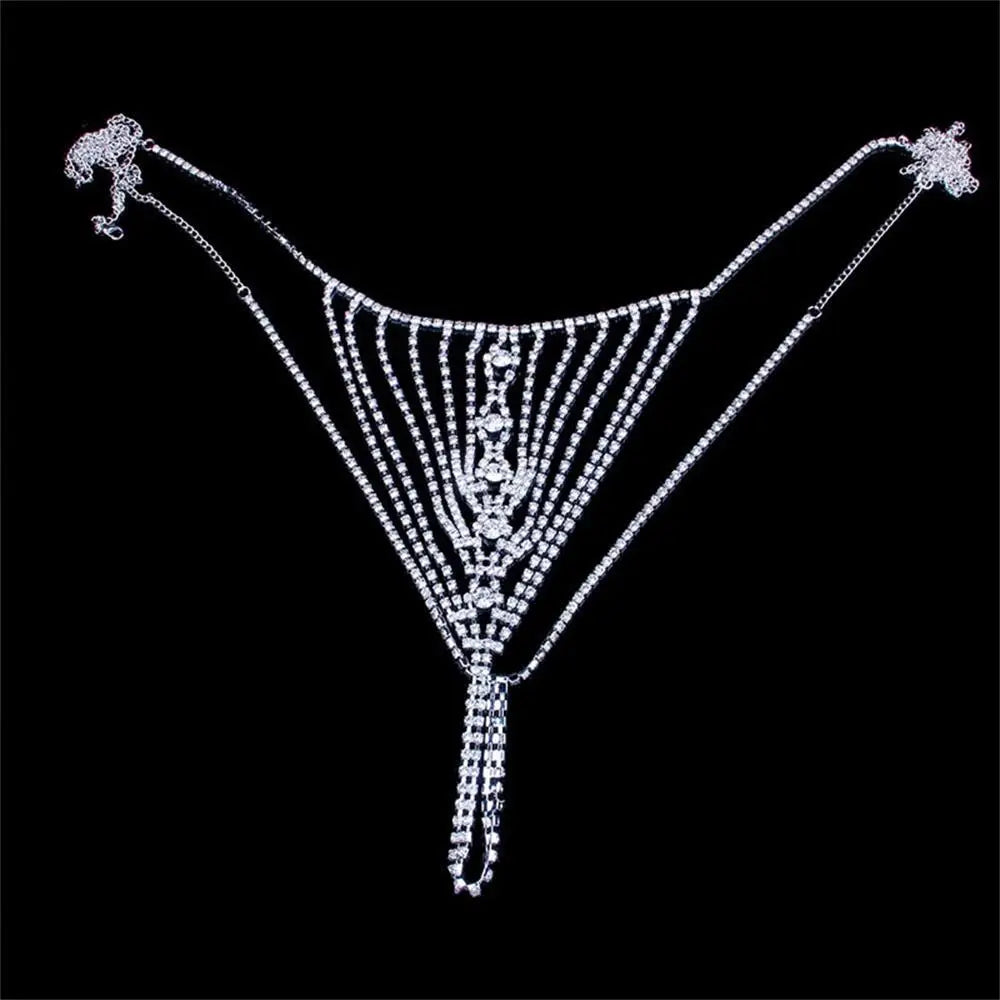 Greek Angel  Eye Thong Crystal Waist Belly Chain Body Jewelry for Women Sexy Rhinestone Briefs Panty Beach Bikini Festival Outfit