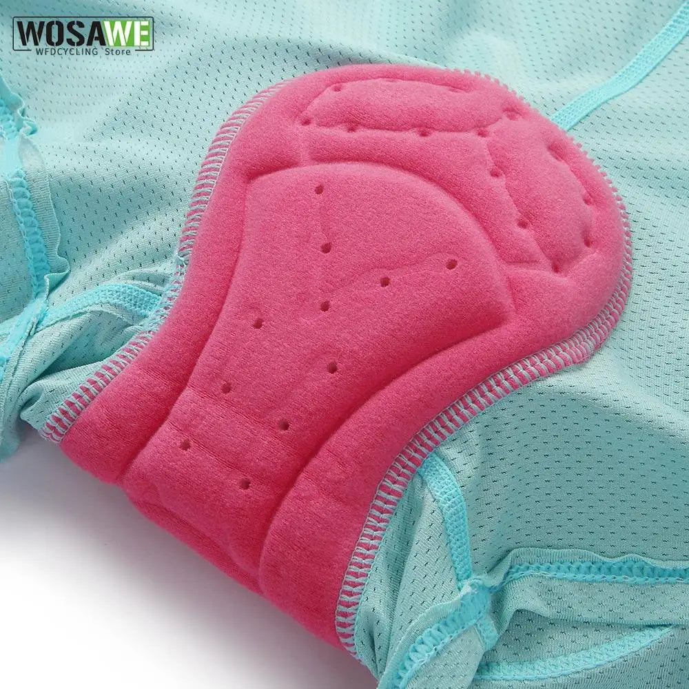 Women Cycling Shorts Bicycle Underpants 3D Gel Padded MTB Bike Short Pants for Gilrs Ladies High Waistline Sports Shorts