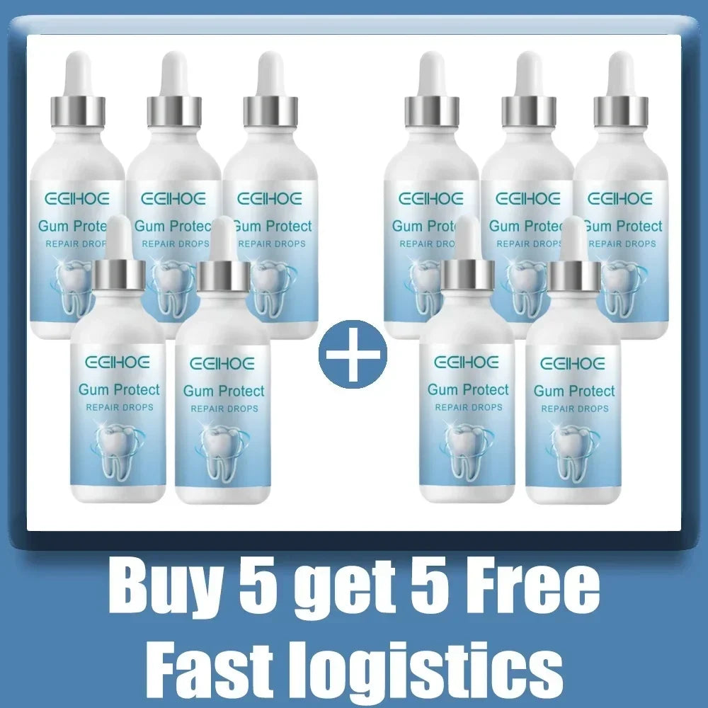 1/3/5/10 PCS Set Rapid Repair Gums Serum Effectively Relieve Tooth Allergy Dental Caries Tooth Cleaning Toothpaste Relieve Tooth Damage Drops Hygiene Accessories Health Care Supplies