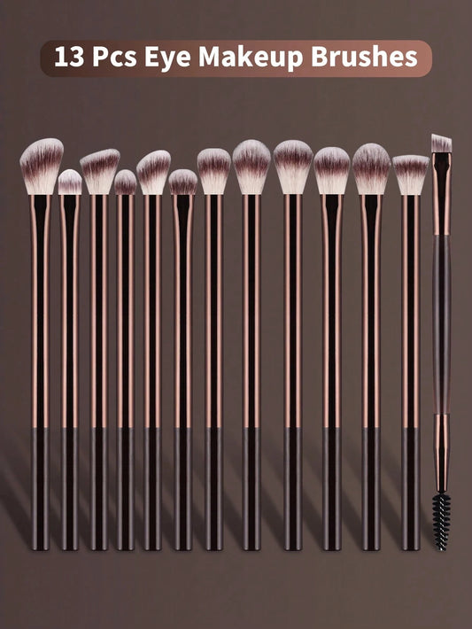 NEW Arrivals 13 PCS Set Professional Make-Up Brush Set, Includes Soft Aluminum Tube Make-Up Brushes: Foundation Brush, Contour Brush, Concealer Blush Brush Women Cosmetic Sets