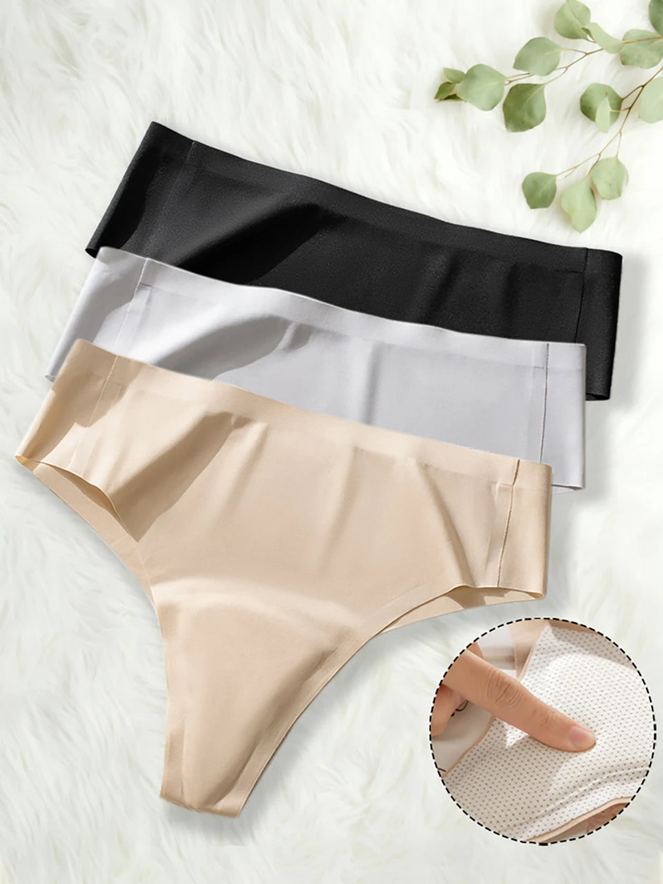 NEW Arrivals 3PCS Set 10 Patterns Women Protection Avoid Camel Toe Silk Panties Seamless Thong Panties Camel Toe Concealer Cover Camel Toe Prevention Underwear Anti Camel Toe Yoga Sport Briefs