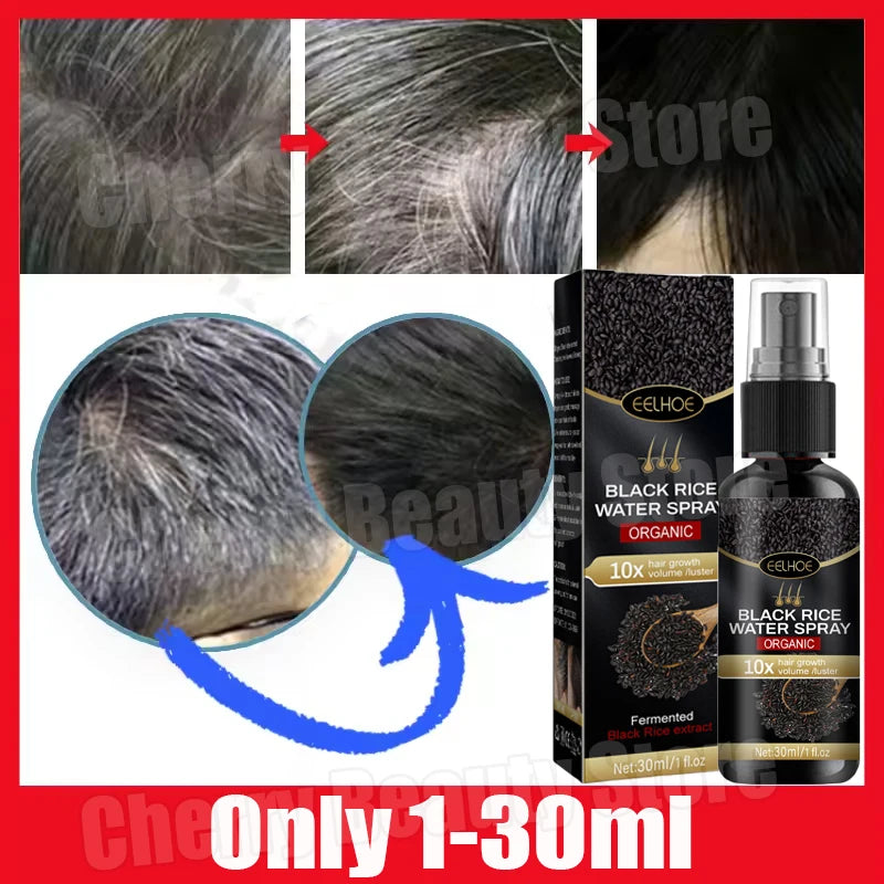 NEW Buy 3 Get 2 Free Korean Gray White Hair Treatment Serum Cover White Hair To Black Natural Color Repair Spray Anti Loss Hair Restore Healthy Hair Care Supplies