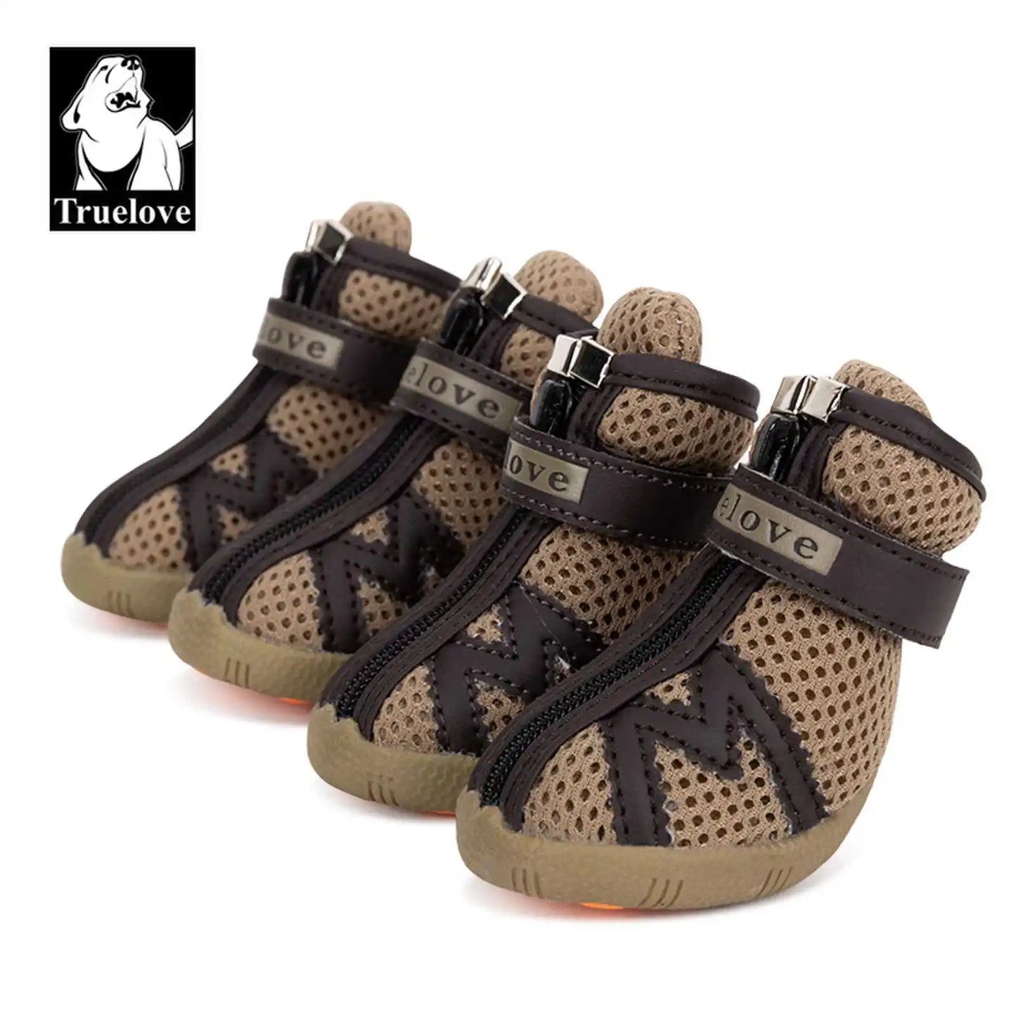 Mesh Fabric Dog Shoes Pet Dog Boots Waterproof Reflective Rugged Anti-Slip Sole Skid-Proof Outdoor for Small Dog S5911