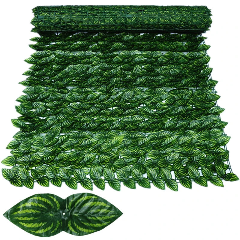 NEW Arrivals 50×500cm Leaf Fence Ivy Privacy Screen Balcony Privacy Garden Leaves Fence Artificial Hedge Apple Leaf Outdoor Fence Decoration Accessories Home Supplies