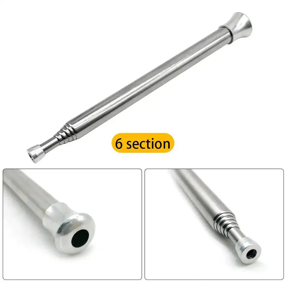 5 PCS Set Outdoor Camping Climbing Stainless Steel Telescopic Fire Blower Professional Camping Ignition Tool Portable Windproof Blow Pipe Outdoor Camping Gear