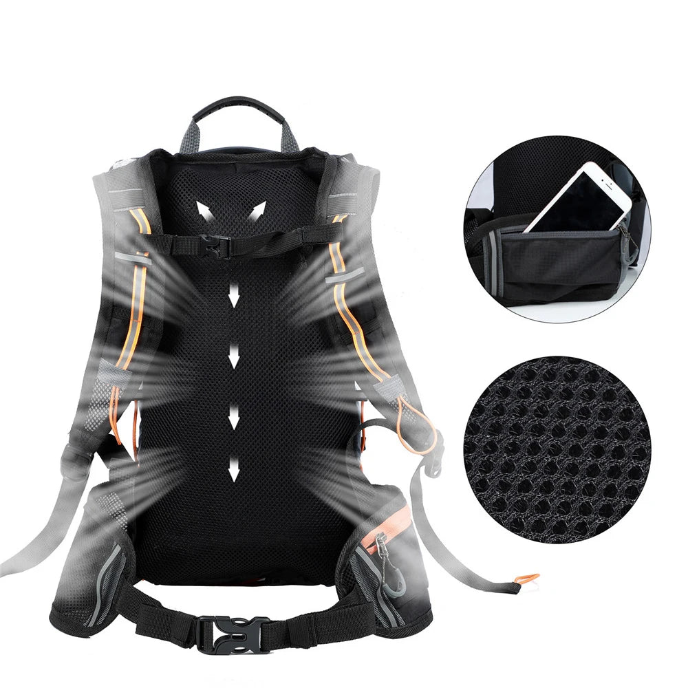 Waterproof Bicycle Bag Cycling Backpack Breathable 10L Ultralight Bike Water Bag Climbing Cycling Hydration Backpack Outdoor