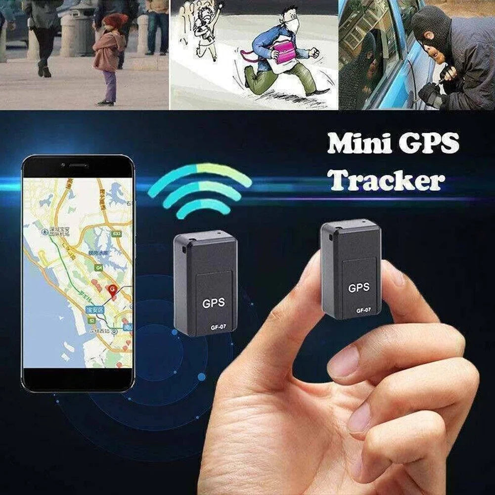 8-10PCS GF-07 Mini GPS Car Tracker Real Time Tracking Anti-Theft Anti-lost Locator Strong Magnetic Mount SIM Message Positioner