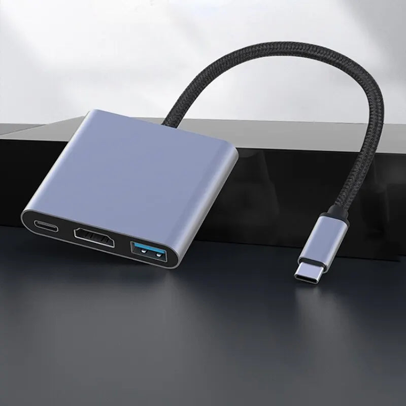 Type-c Interface 3.0 USB Multi-function Hub 3-in-1 Portable Fast Charger Computer Adapter Docking Station