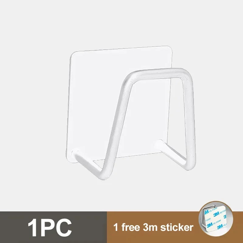 Kitchen Sponges Holder Stainless Steel Sink Sponges Drain Drying Rack Self Adhesive Storage Holder Wall Hooks Kitchen Organizer