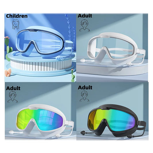 NEW Arrivals 12 Colors Swimming Goggles with Waterproof and Anti Fog High-Definition Professional Diving Goggles for Adult Boys and Girls Swimming Sport Accessories