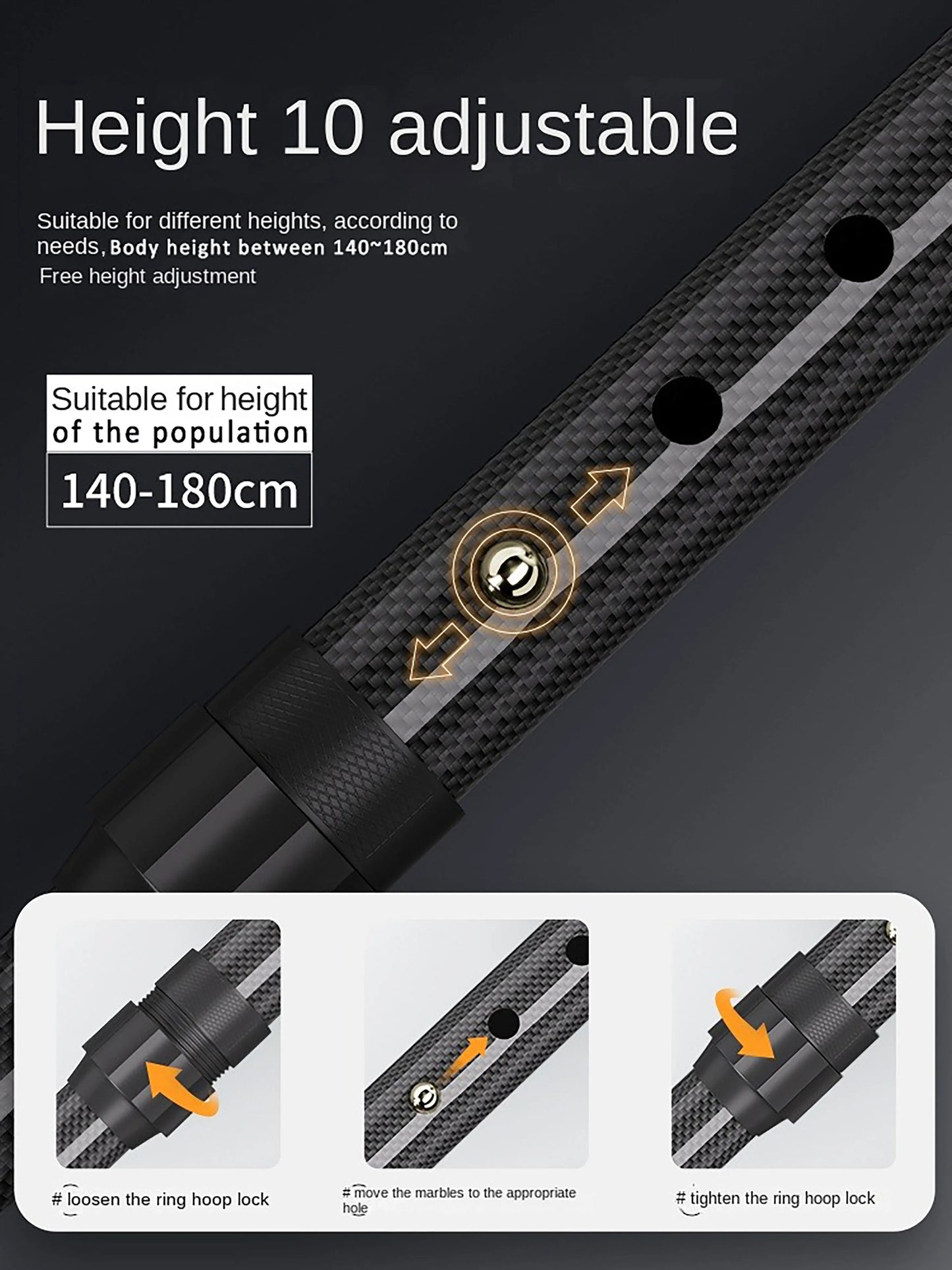 Ultra-Light Retractable Carbon Fiber with Lamp Handle Night Hiking Booster Walking Anti-Slip Breaking Four-Legged Stable Armrest Stick Column Stick Device