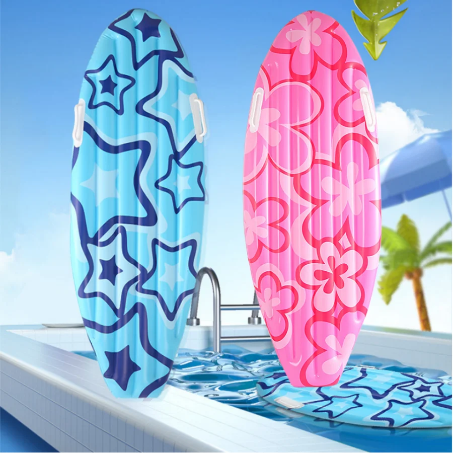 NEW Arrivals 1 Pcs Surfboard Inflate, Inflatable Surfboard for Beach, Tropical and Luau Party Decorations, Inflatable Pool Toy, Beach Party Accessories Swimming Tools Summer Supplies