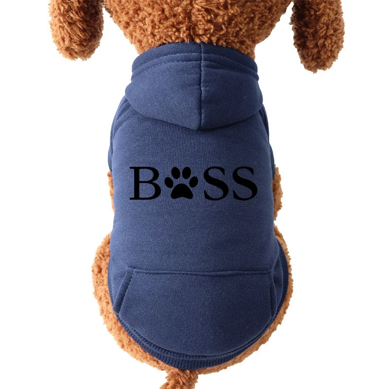 BOSS Design XS-2XL Pet Dog Hoodies Cool Dogs Clothes For French Bulldog Dogs Pullover Sweatshirt Coats Small Medium Dogs Chihuahua