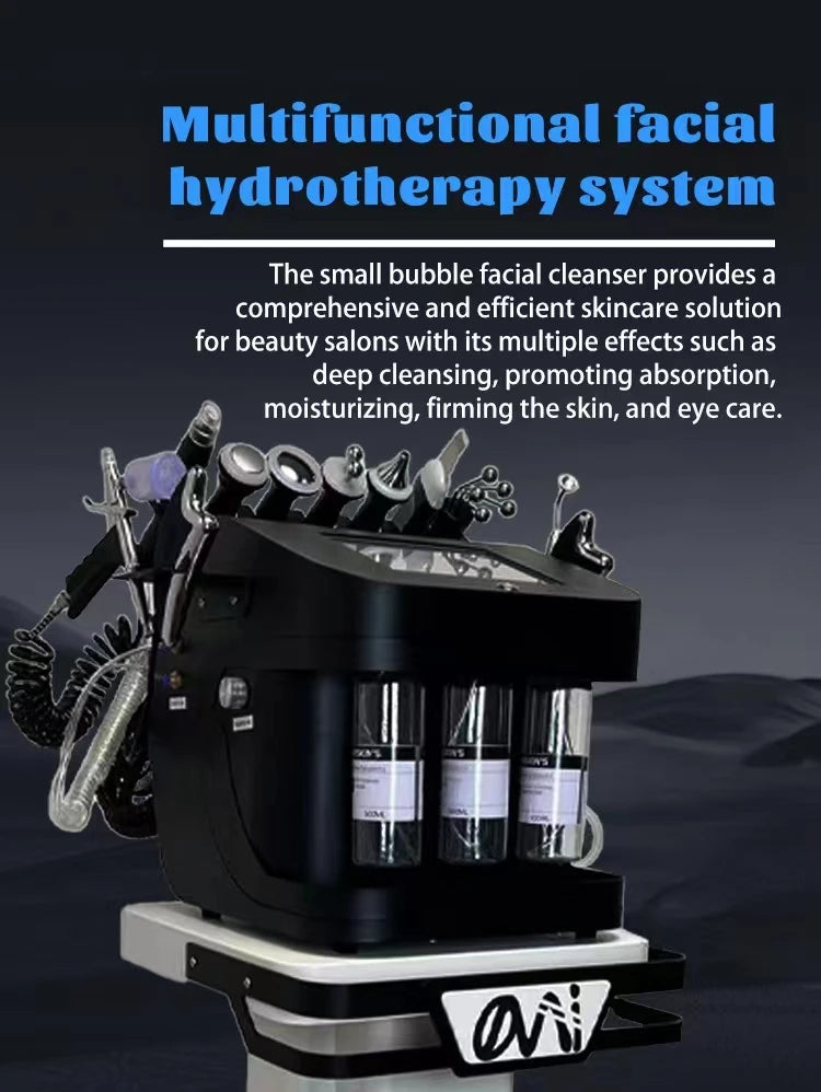 Korean New Benchtop Black Pearl 10-in-1 Multi-Functional Skin Management Integrated Instrument Cleaning Micro-Grinding Machine-08