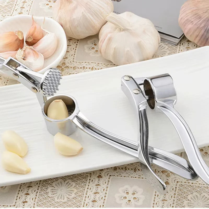 4 PCS Set Stainless Steel Garlic Press Crusher Mincer Kitchen Garlic Smasher Squeezer Manual Press Grinding Tool Kitchen Accessories NEW Arrivals