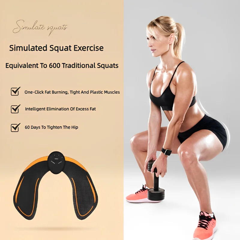 EMS Wireless Buttocks Hip Trainer Muscle Stimulator Abdominal ABS Fitness Body Slimming Massager For Men Women Training Device