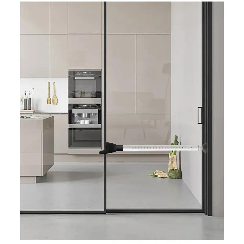 NEW Arrivals Sliding Door Stopper Jammer and Telescoping Security Bar 19-52 Inch Adjustable Length 400 LBS Force Anti-Slip Base for Home Office Hotel Security Supplies