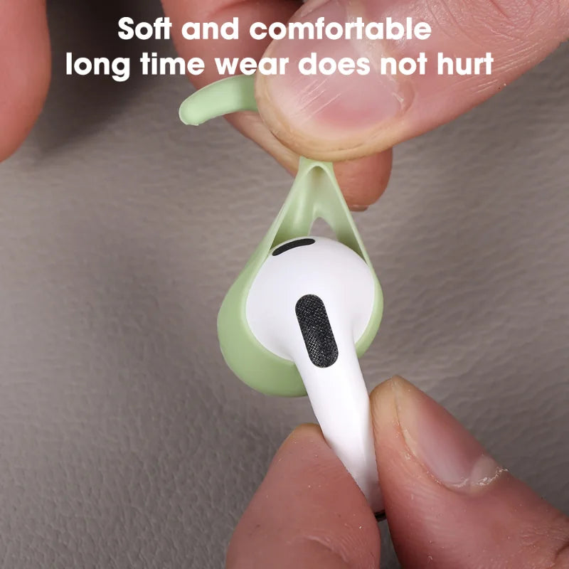 NEW 6 Pairs In-Ear Soft Silicone Ear Tips Cover for Apple Air Pods 3 Protective Ear Pads Earphone Cup Earpads with Anti-Slip Ear Hook