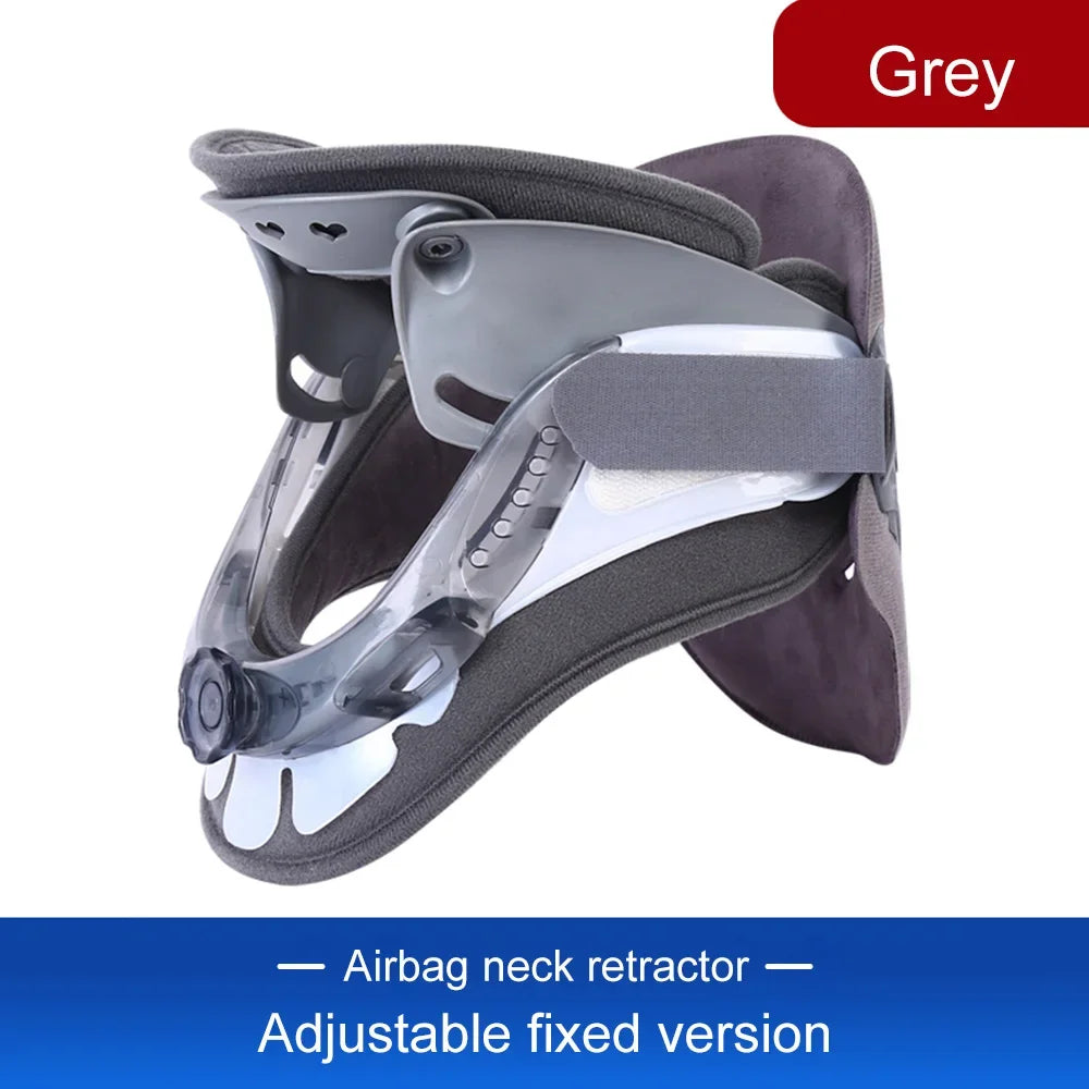 NEW Adjustable Inflatable Cervical Neck Traction Stretcher Collar Stretching Correction Neck Protection Brace Support with Air Pump Health Care Accessories