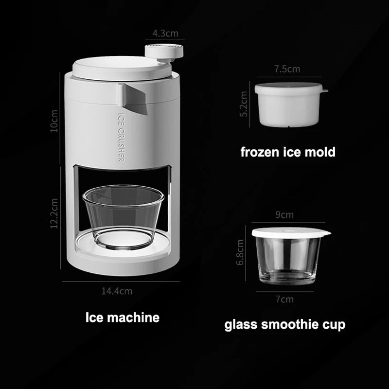 New Hand-Cranked Ice Cream Machine Household Portable Multi-Function Smoothie Machine Frozen Yogurt Shake Extruder