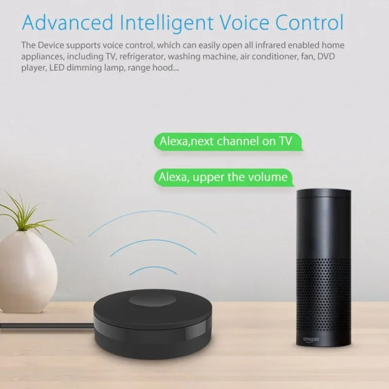 Professional APP Control TUYA Wi-Fi IR RF Smart Universal Remote Control Voice Activated Controller for Alexa Google Home AC TV Appliances
