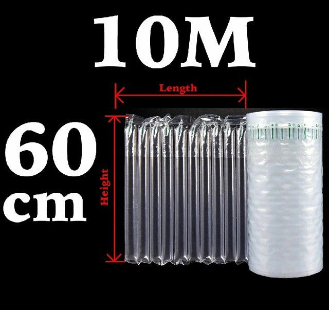 NEW Arrivals 30M-50M Inflatable Air Buffer Plastic Packaging Bump Filling Air Column Protective Bubble Bag Anti-Pressure Shock Express Mail Pocket Roll with Pump