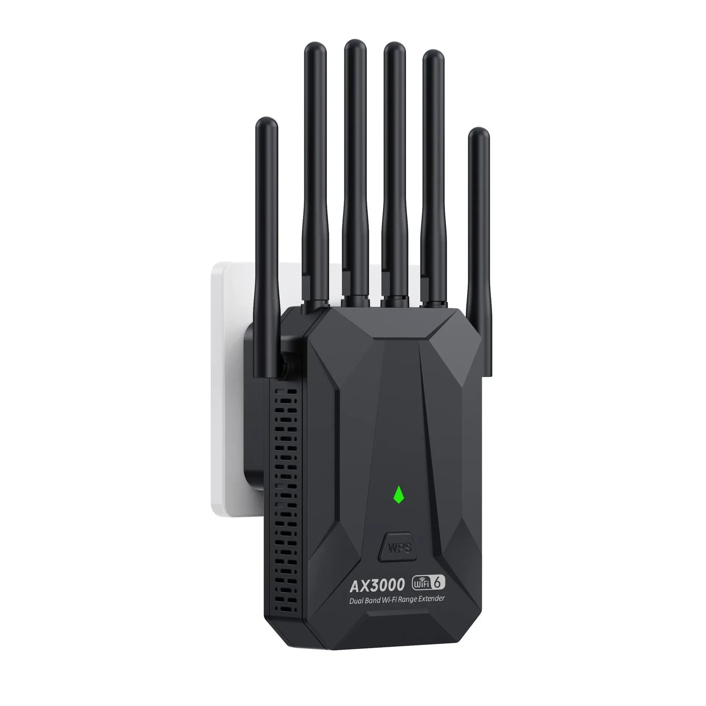 Black/White Color WI-FI 6 AX3000 Wireless Repeater Dual Band 2.4GHz 5GHz 802.11AX Wi-Fi 6 Extender Amplifier WPS Router Long Range Signal Booster