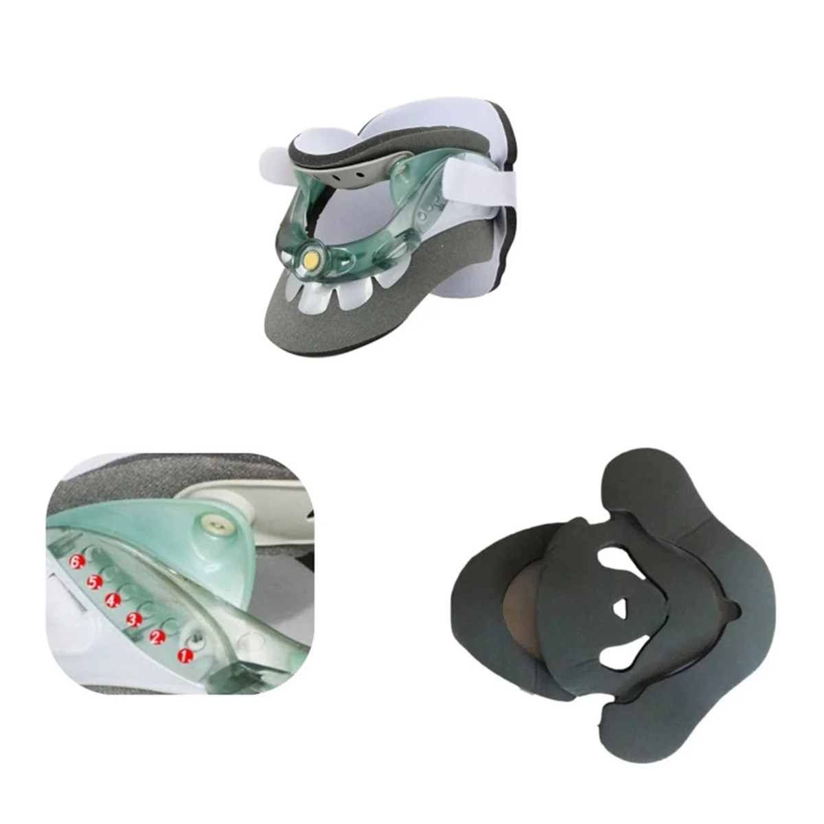BIG SALE Cervical Traction Device Neck Corrector Cervical Collar Neck Stretch Protector Spine Fixation Support Brace Neck Braces Health Care Accessories