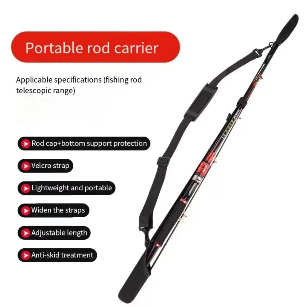 NEW Band Fishing Rod Holder Strap Tie Holder Strap Wear-Resistant Carp Fishing Rod Belt Protector Elastic Splash-Resistant  Fishing Accessories