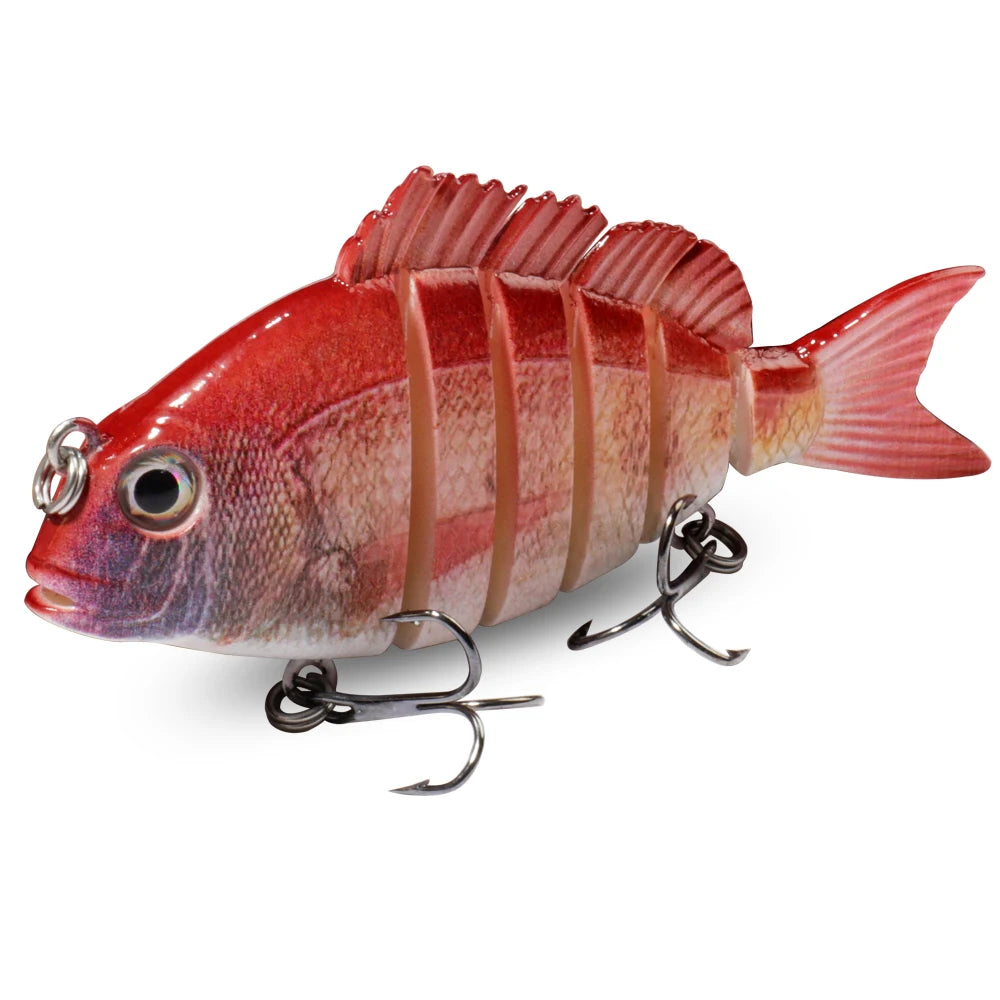 Swimbait Sinking Lure 16.5g 8cm Multi Joint Lure Slow Sinking Pencil Metal Joints VIB  Pike Treble Hooks Carp Fishing Tackle Hard Bait Fishing Accessories