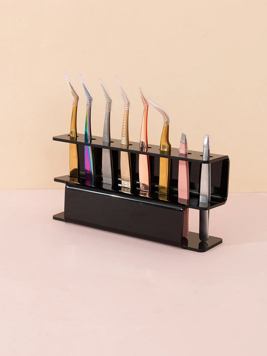 1pcs Eyelash Tweezers Storage Rack,Tweezer Holder Stand, Organizer Holder Stand Nail Tattoo Beauty Tools Shelf