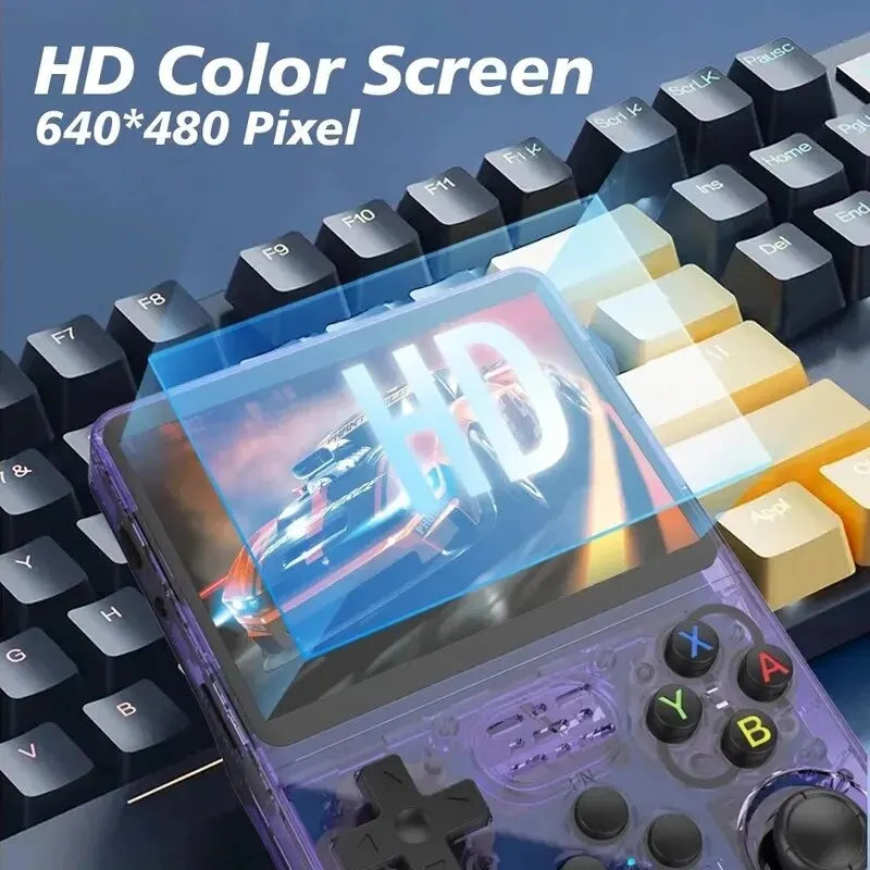 NEW Arrivals Open Source R36S Retro Handheld Video Game Console Linux System 3.5 Inch IPS Screen Portable Pocket Video Player 64GB Games Electronics Supplies Accessories Video Games Products