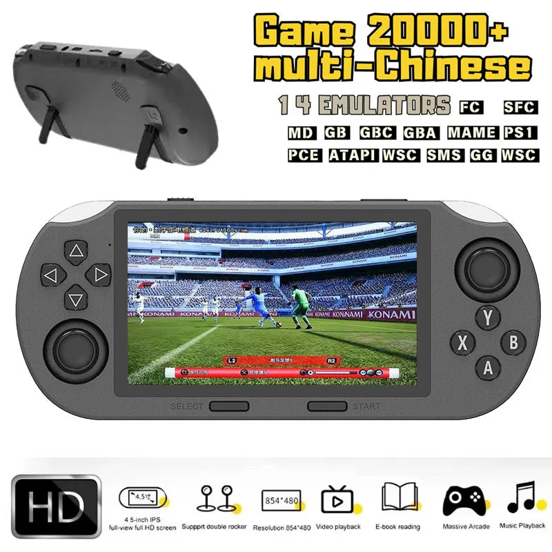 Multi Functional SF3000 Portable Handheld Game Console with 20000+ Games 4.5 Inch Screen Retro Game Console Pocket Video Player
