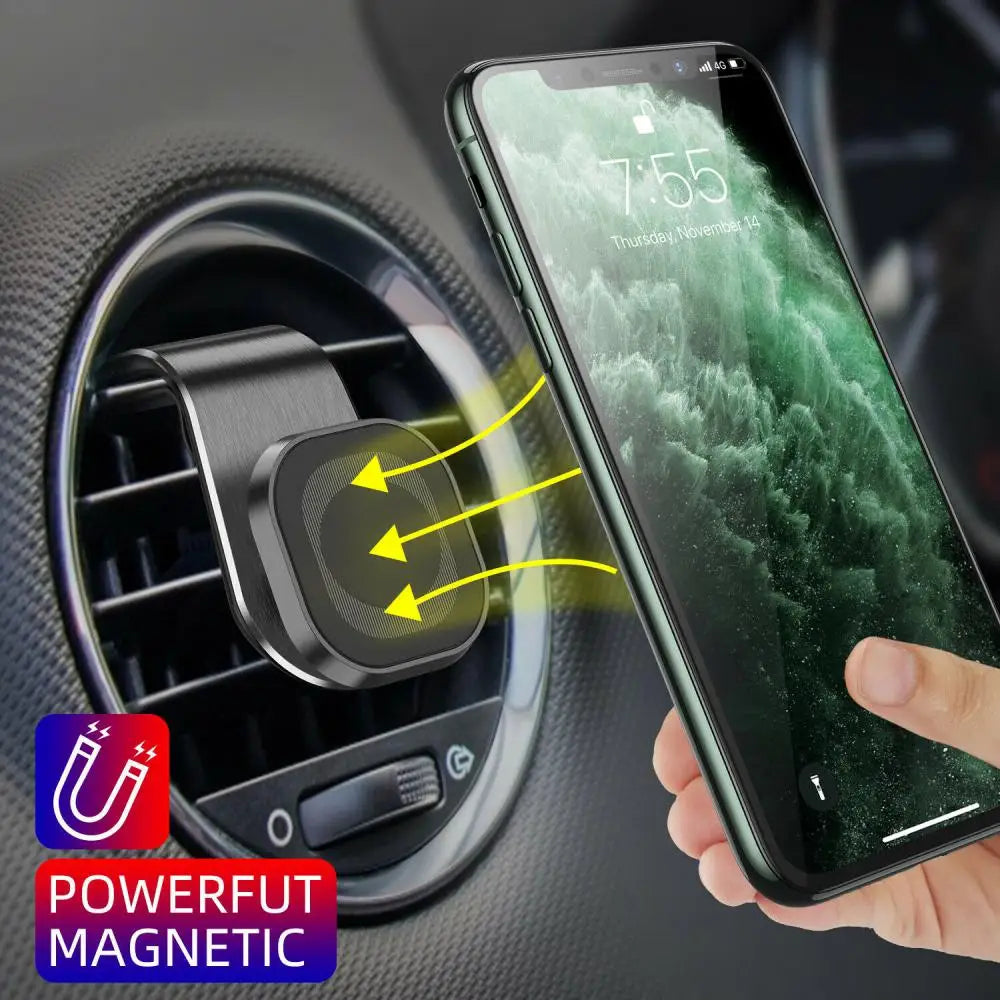 Magnetic Car Phone Holder Stand Air Vent Magnet Car Mount GPS Smartphone Mobile Support In Car Bracket for iPhone Samsung Xiaomi