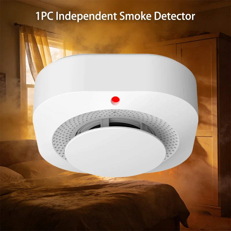 1/3/5 PCS Set  Independent Home Smoke Emergency Alarm Sensor Detector Security Protection House Fire Alarm Smoke Detector Sensor High Sensitivity Office Business Shops Pubs Security Supplies