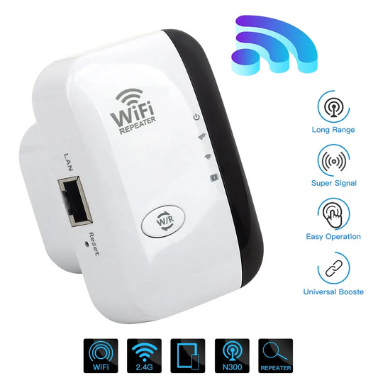 NEW Arrivals Wireless WI-FI Repeater 2.4G 300Mbps Router Wi-Fi Range Extender Wi-Fi Signal Amplifier 802.11N Network Card Adapter for PC Electronic Accessories