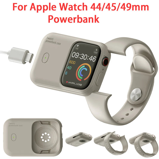 1200mAh Power Bank For Apple Watch Wireless Charger For Apple Watch Ultra 2 49mm Power Bank Magnetic Portable Move Charging