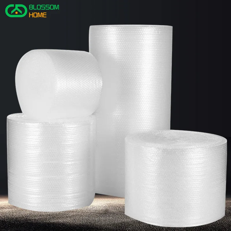 NEW Arrivals 10M Packaging Bubble Film Roll Shockproof Foam Roll Bag Paper Packing Double Layer Fragile Pressure Relief Transport Buffer Filling