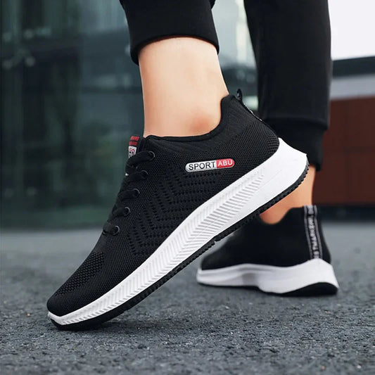 Autumn Comfortable Breathable Flying Woven Men's Shoes Fashionable Wear-Resistant Running Shoes Casual Sports Shoes Men