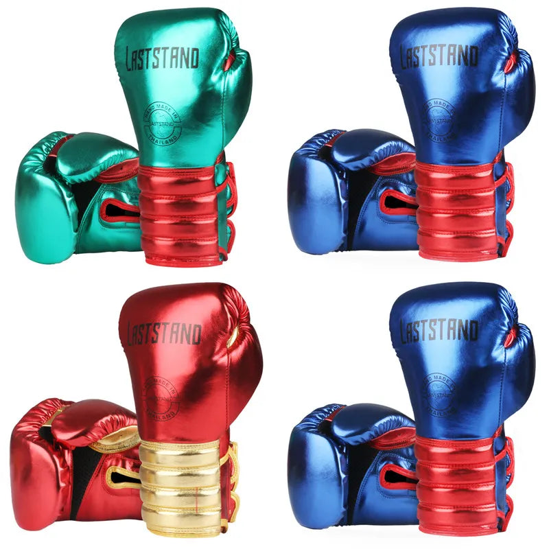 Kick Boxing Gloves for Adult Men Women PU Karate Muay Thai Guantes De Boxeo Free Fight MMA Sanda Training Adults Kids Equipment