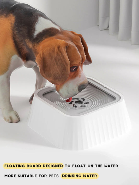 Pet Water Fountain with Floating Plates No Spill Dog Water Bowl Clean Drinking Slow Feeder Anti-Splash Pet for Dogs for Pet