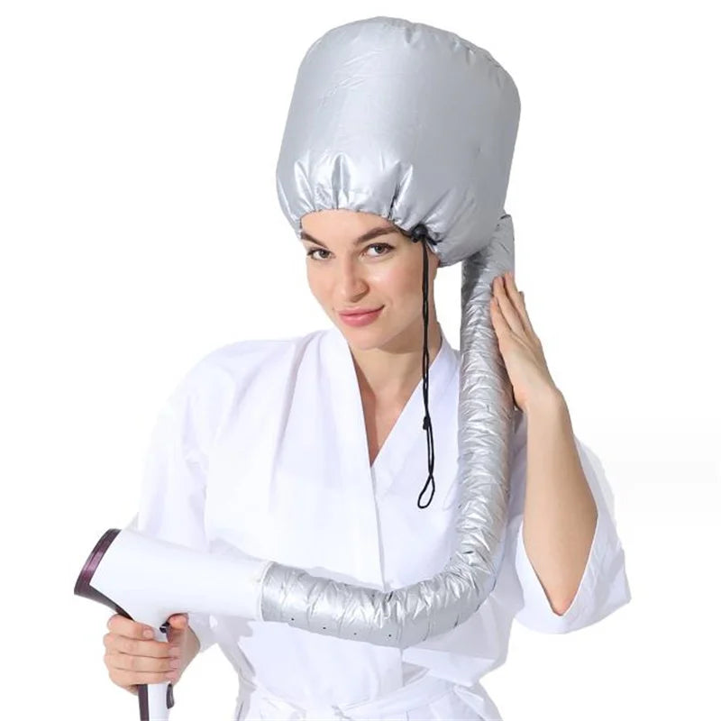 4 Colors Hair Drying Cap Hair Dryer Caps Hair Perm and Dye Styling Warm Air Adjustable Drying Hood Home Hairdressing Salon Tool
