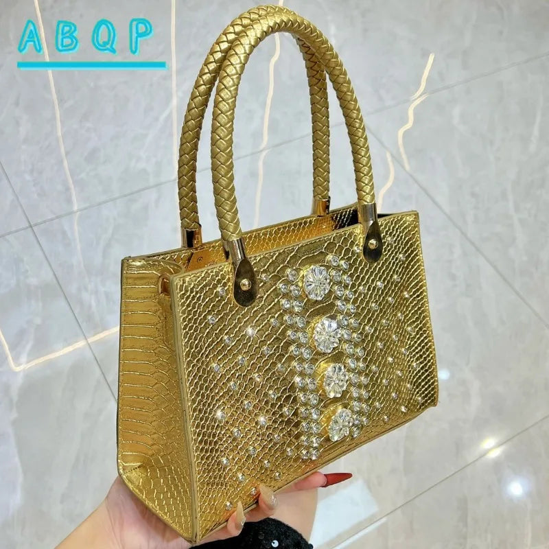 New Evening Wedding Party Women's Bag Luxury Brand Fashion Diamond-Encrusted Women's Handbag High-Quality Business Dinner Shoulder Crossbody Bags