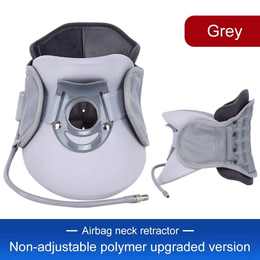 NEW Adjustable Inflatable Cervical Neck Traction Stretcher Collar Stretching Correction Neck Protection Brace Support with Air Pump Health Care Accessories