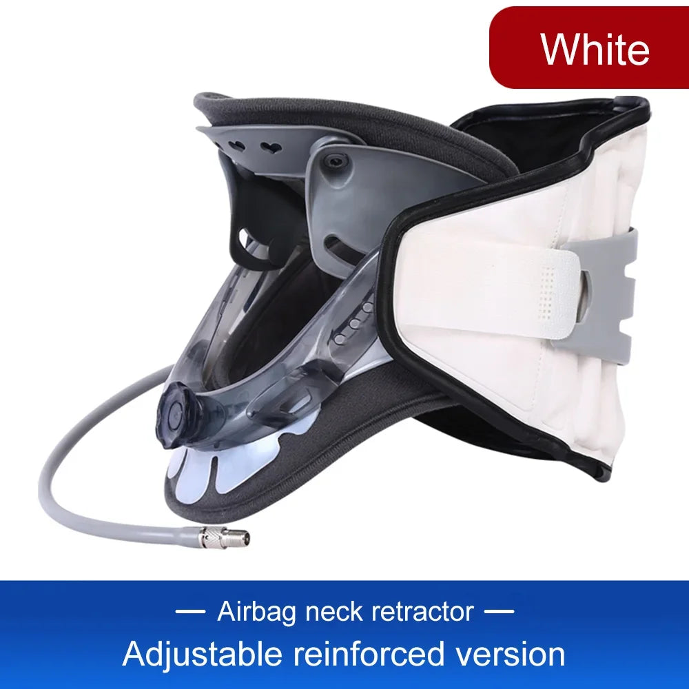 NEW Adjustable Inflatable Cervical Neck Traction Stretcher Collar Stretching Correction Neck Protection Brace Support with Air Pump Health Care Accessories