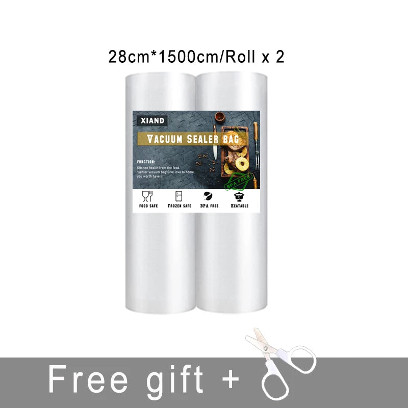 NEW Vacuum Bags For Food Storage Bags Vacuum Sealer Food Bags Vacuum Packaging 12/15/20/22/25/28cm*1500cm/Rolls Kitchen Accessories