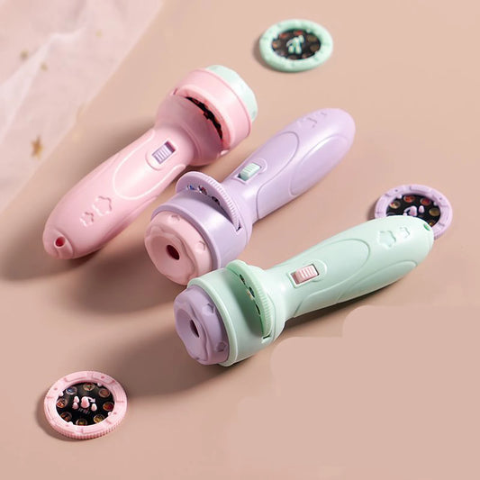 3 PCS Set Children's Projection flashlight Toy, Luminous Projector Early Education Cognitive Fun Pattern